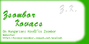 zsombor kovacs business card